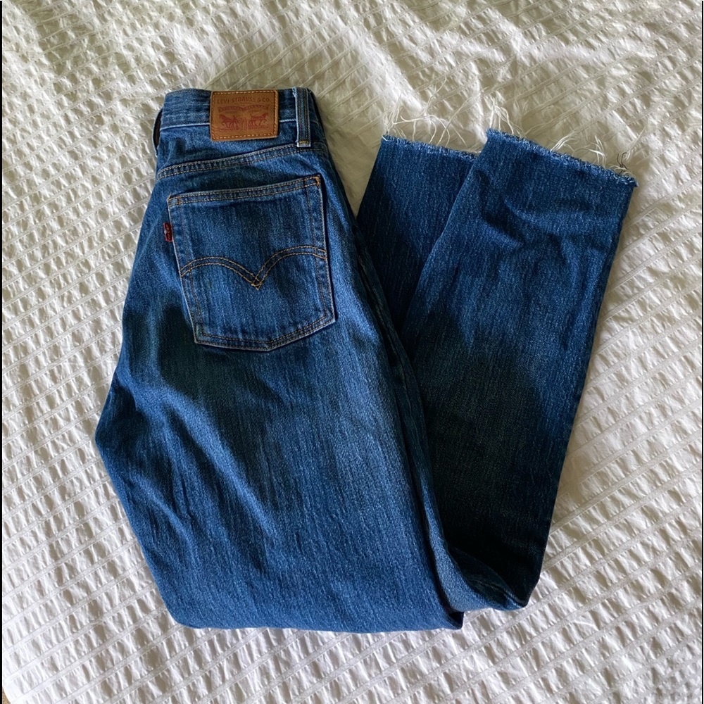 Levi’s wedgie fit high rise white oak cone denim